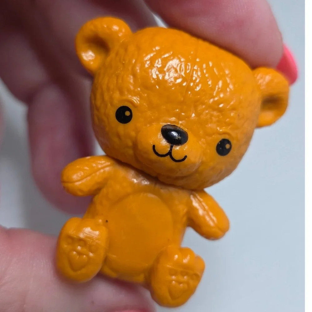 Unbranded Teddy‎ Bear Figurine Small Orange Good